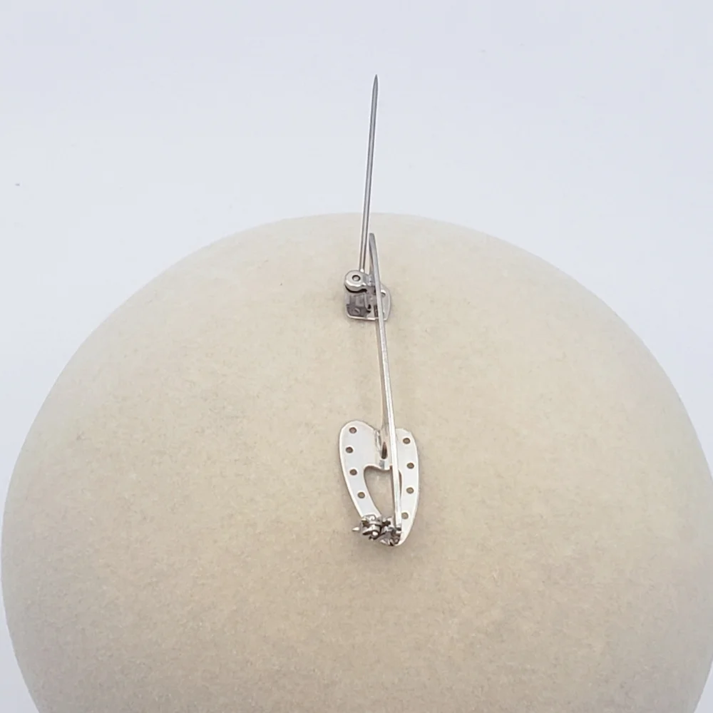 Unique Sterling Silver BEAU Brooch Unisex